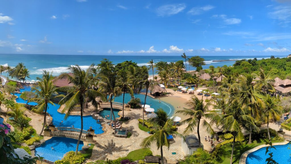View from the King Cliff Oceanside Room of the Hilton Bali Resort